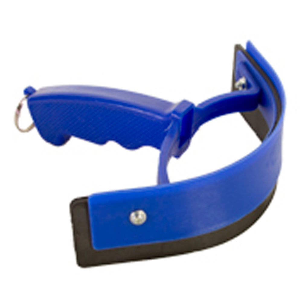 6-3/4" Hilason Horse Sweat Scraper Delux Blue W/ Key Ring