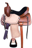 Western Horse Saddle Ranch Trail Leather Youth Child Roping