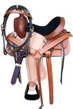 Western Horse Saddle Ranch Trail Leather Youth Child Roping