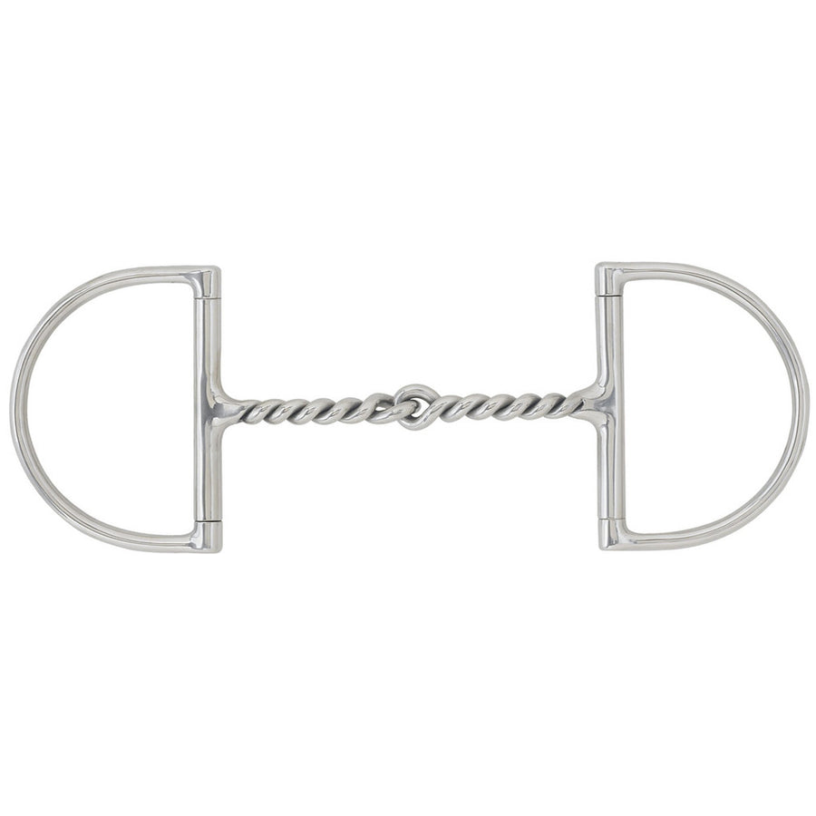 5.5" Centaur Stainless Steel Hunter Dee Ring Curved Twisted Wire H. by Hilason – Cowboy and equestrian accessories