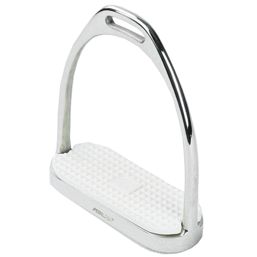 White metal stirrup with textured footplate - Uhorse