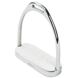White metal stirrup with textured footplate - Uhorse