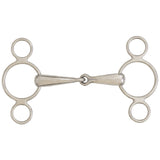 5.5" Centaur Stainless Steel 2-Ring Elevator Gag Horse Bit Lost Wax Cast