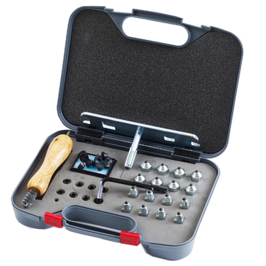 Centaur H. Shoe Stud Kit With Plastic Case For Cross Country Graphite by Hilason – Cowboy and equestrian accessories
