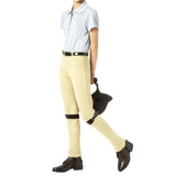 Equistar Mid-Weight Lycra Pull On Cuff Jod Breeches Childs Tan