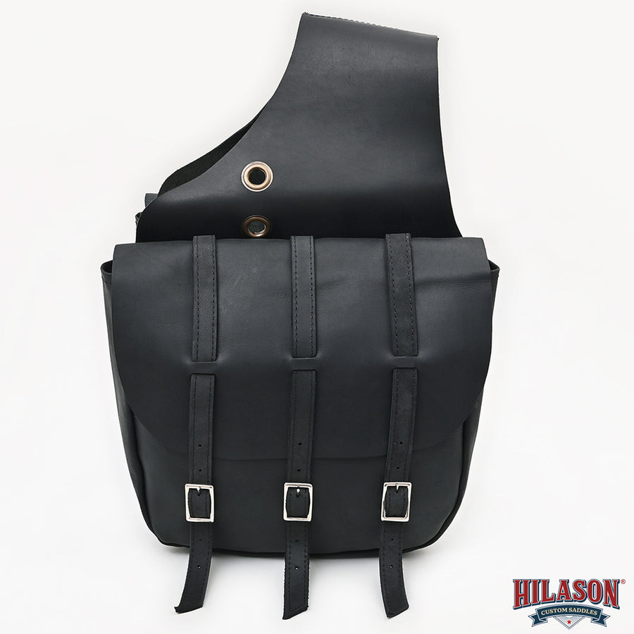 HILASON Soft Leather Horse Saddle Bag Tan | Equestrian Western Adjustable Closure