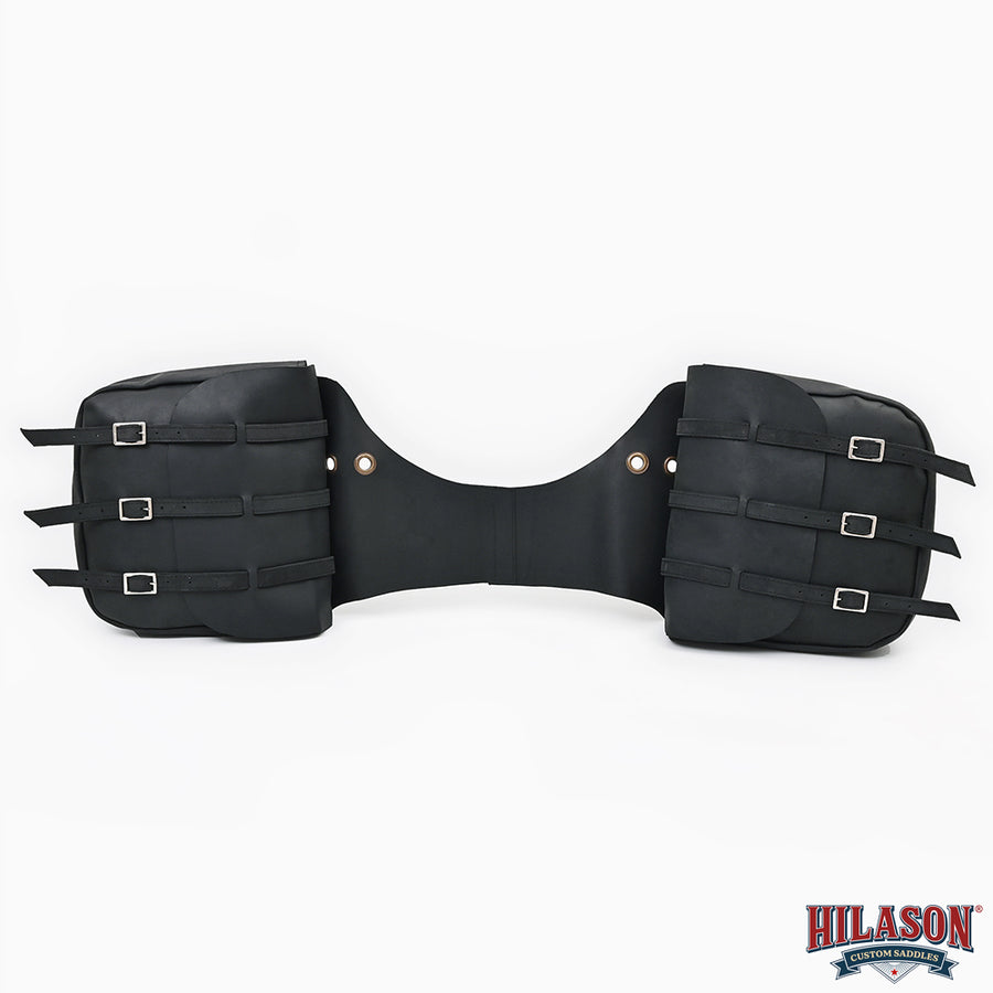 HILASON Soft Leather Horse Saddle Bag Tan | Equestrian Western Adjustable Closure