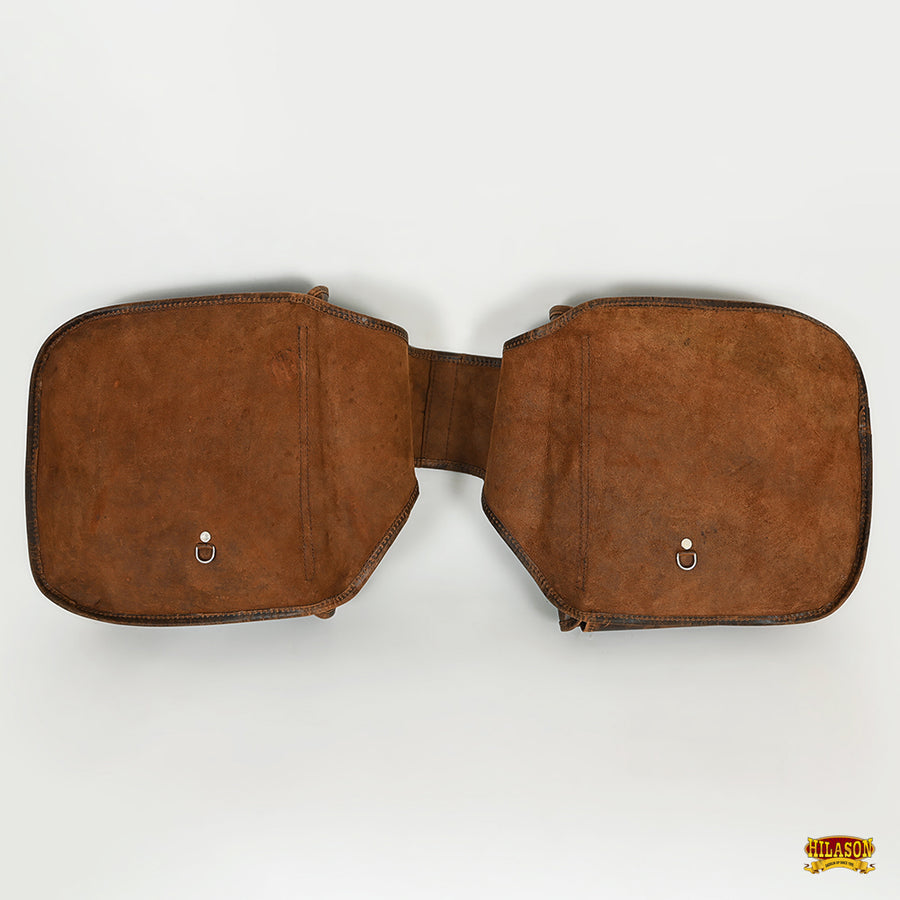 HILASON Soft Leather Horse Saddle Bag Tan | Equestrian Western Adjustable Closure