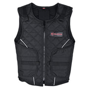 HILASON Bull Riding Vest Black Pro Rodeo Cordura | Unisex Protective