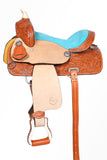 Comfytack Western Kids Youth Children Miniature Pony Saddle Leather Trail Tack