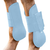 Pony Horze Hard Outer Shell Protects Neoprene Lining Tendon Boots Cashmere Blue