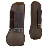 Extra Full Horze Outer Shell Protect Neoprene Lining Tendon Boot Chocolate Brown