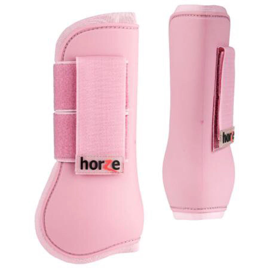 Pony Horze Outer Shell Protects Neoprene Lining Tendon Boots Lady Light Pink - Hilason