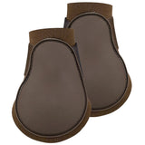 Full size Choco Brown Horze Neoprene Fetlock Boots Hind Leg Protection Horse Pair - Uhorse