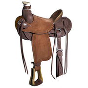 15 In Hilason Western Horse Wade Saddle American Leather Ranch Roping Dark Brown