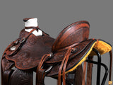 Western Horse Wade Saddle American Leather Ranch Roping Dark Brown