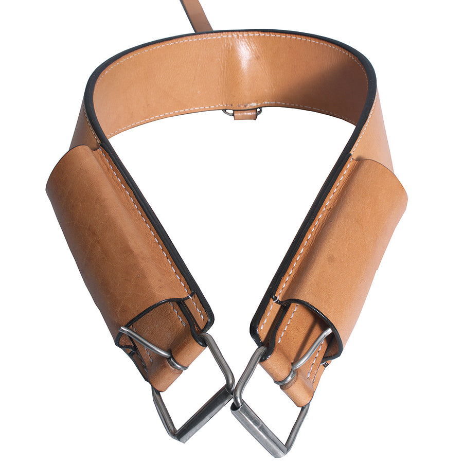 Hilason Horse Western Leather Back Rear Cinch Flank Girth - Uhorse
