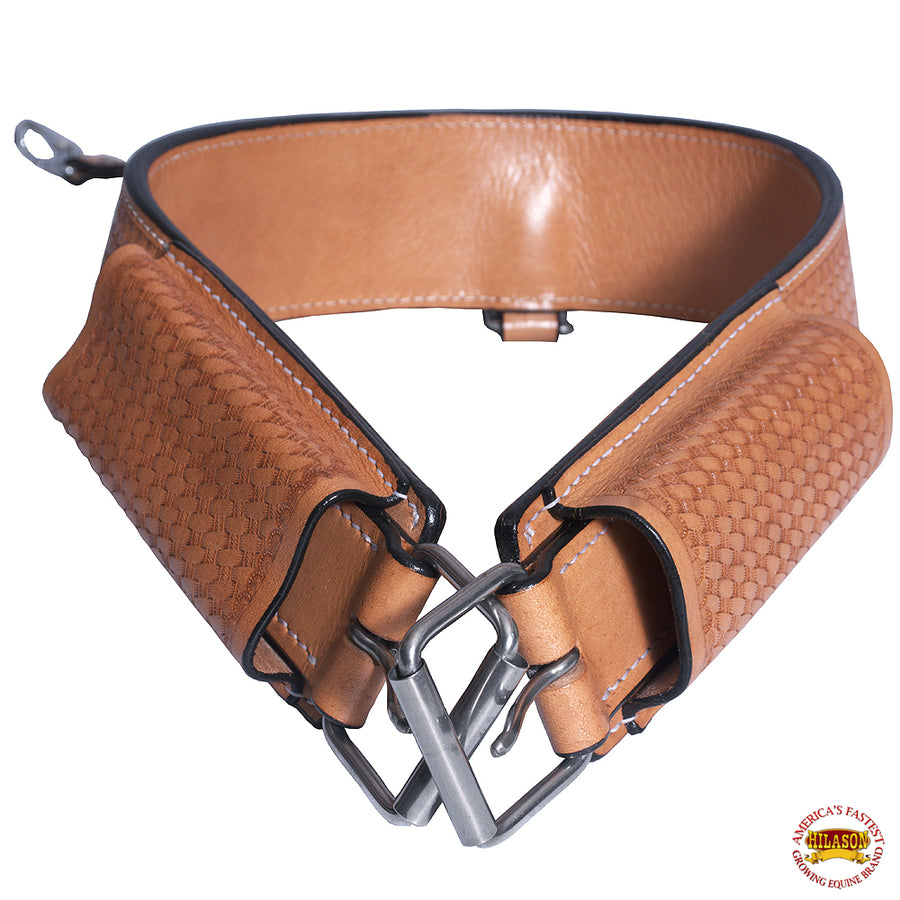 Hilason Horse Western Leather Back Rear Cinch Flank Girth - Uhorse