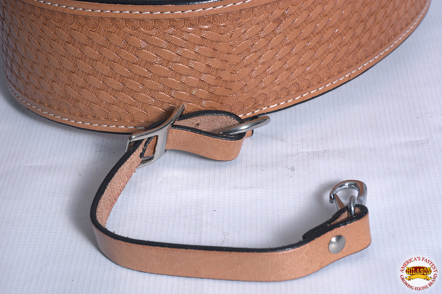 HILASON Horse Western Leather Back Rear Cinch Flank Girth | Saddle High-Grade Genuine