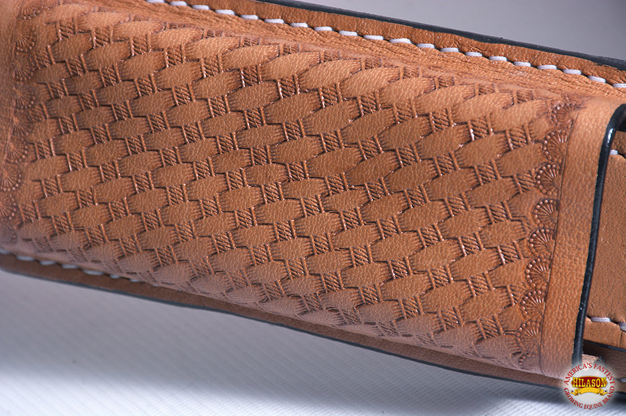HILASON Horse Western Leather Back Rear Cinch Flank Girth | Saddle High-Grade Genuine