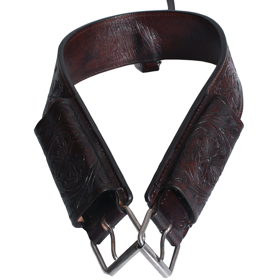 Hilason Horse Western Leather Back Rear Cinch Flank Girth - Uhorse