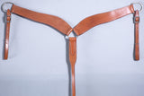 Western Horse Breast Collar Leather Tan Comfytack