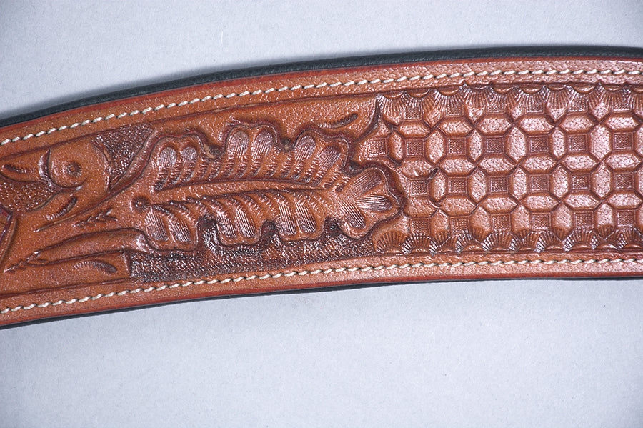 Western Horse Breast Collar Leather Tan Accorn Comfytack