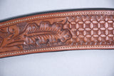 Western Horse Breast Collar Leather Tan Accorn Comfytack