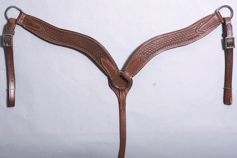 Western Horse Breast Collar Leather Brown Comfytack