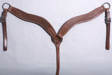 Western Horse Breast Collar Leather Brown Comfytack