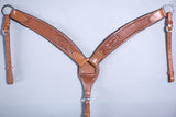 Western Horse Brest Collar Leather Tan Comfytack