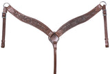 Western Horse Breast Collar Leather Brown Comfytack