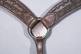 Western Horse Breast Collar Leather Brown Comfytack