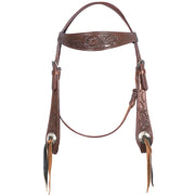 Western Horse Headstall Leather Brown Hilason Comfytack by