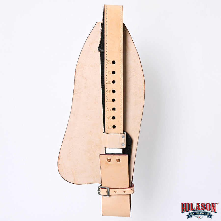 Hilason Leather Saddle Replacement Fender Pair with Hobble Straps, Genuine Skirting Leather Stirrup Leathers, 2 Inch Wide