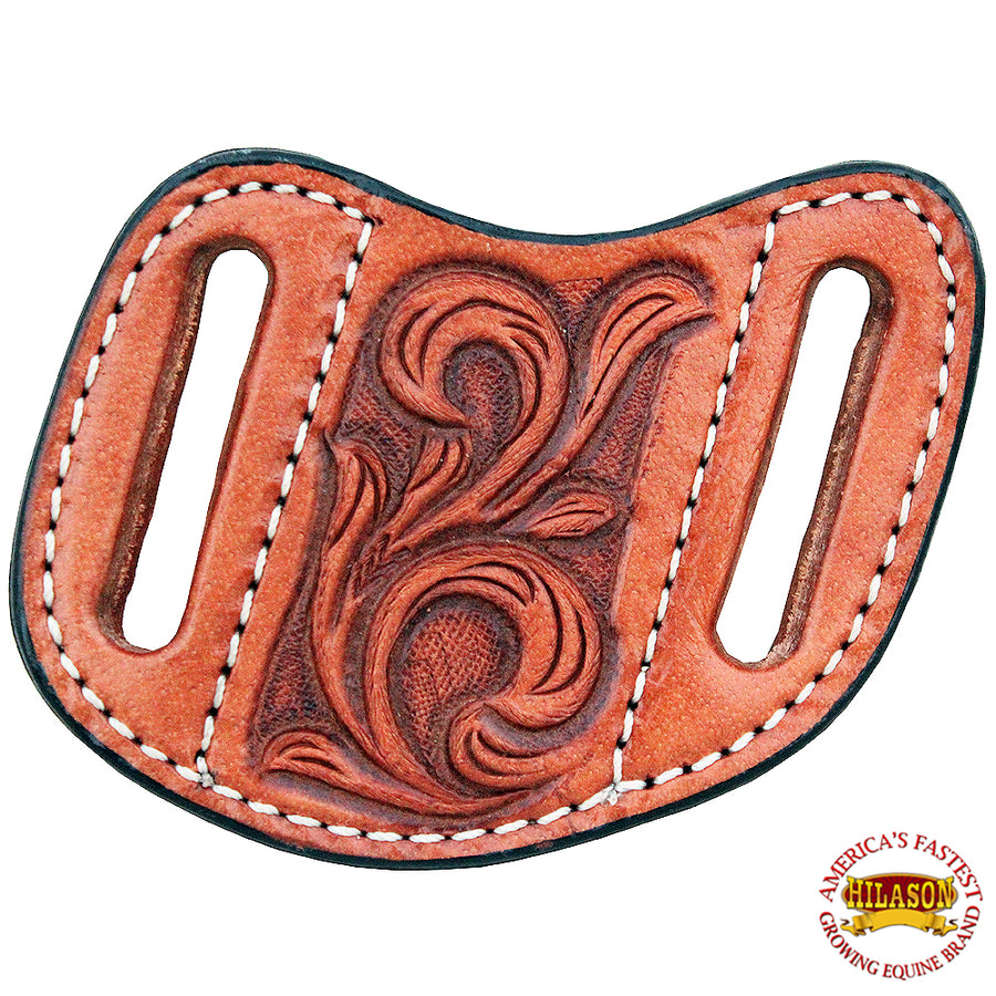Small Hilason Leather Angled Knife Scabbard Sheath Cover Floral Tooled - Uhorse