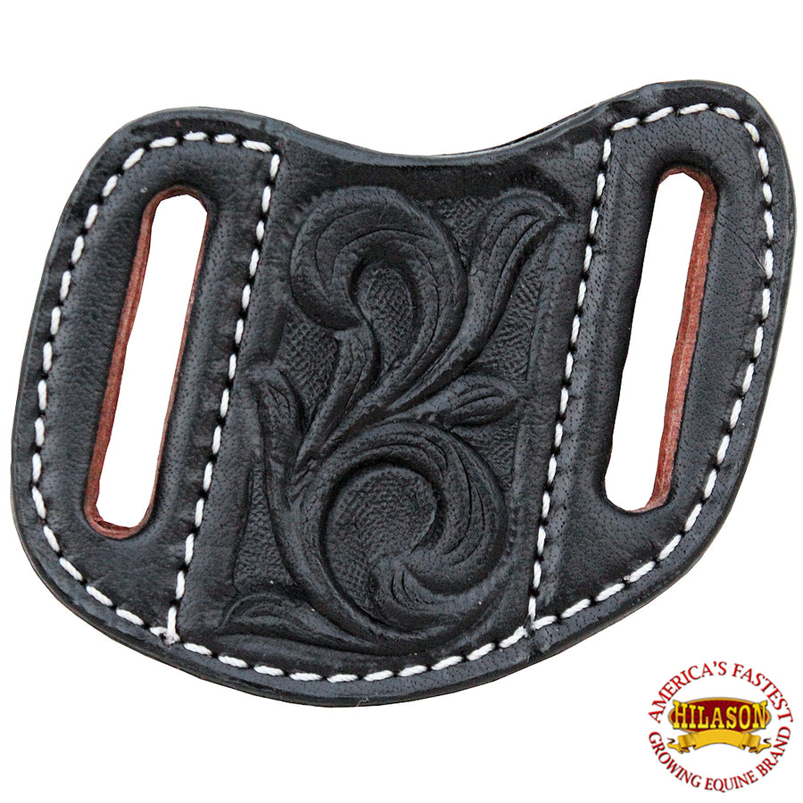 Small Hilason Leather Angled Knife Scabbard Sheath Cover Floral Tooled - Uhorse