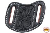 HILASON Leather Angled Knife Scabbard Sheath Cover Floral Tooled | Holster Pocket Buck