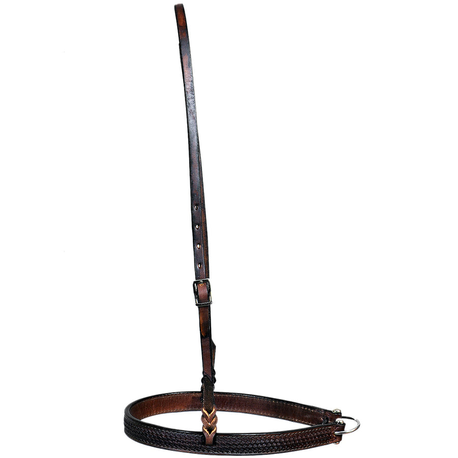 Hilason W. American Leather H. Noseband Roper Dark Brown by Hilason – Cowboy and equestrian accessories