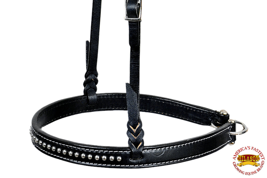 Hilason Western American Leather Horse Noseband Roper