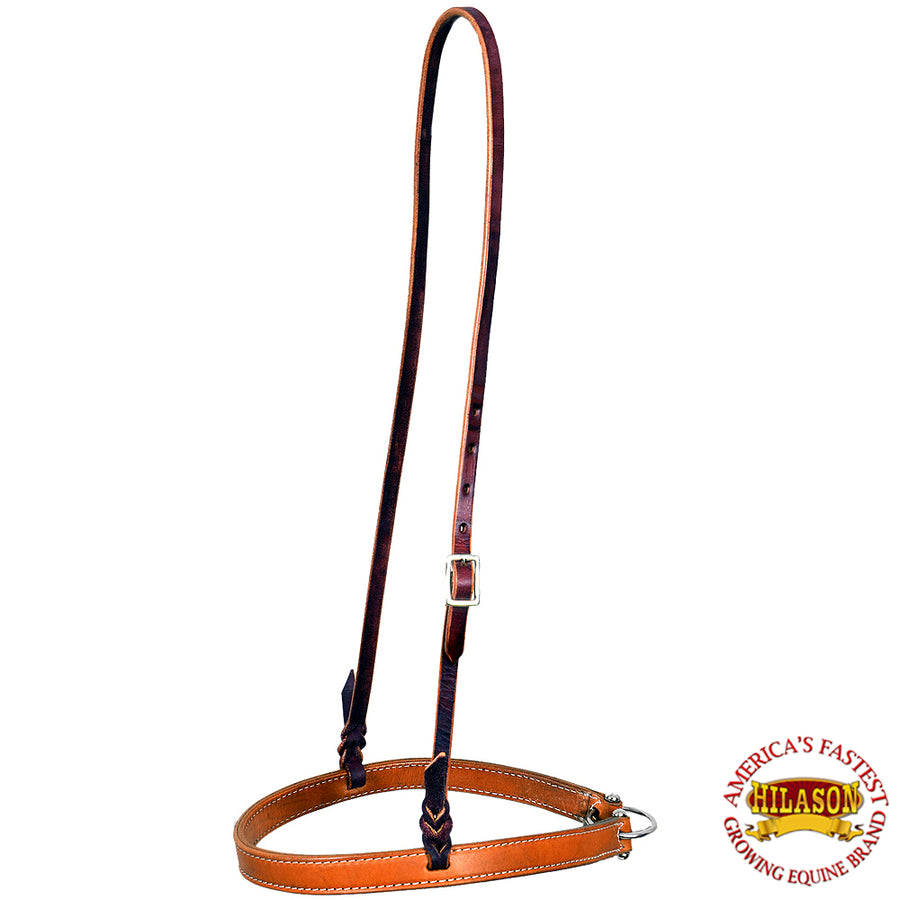 Hilason W. American Leather H. Noseband Roper Oil by Hilason – Cowboy and equestrian accessories