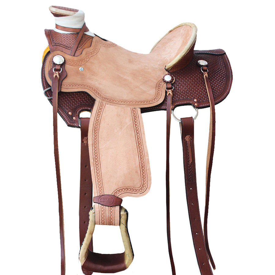 Hilason Western Horse Wade Ranch Roping Cowboy Trail American Leather Saddle
