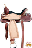 15 In Hilason Western Horse Barrel Racing Trail Pleasure American Leather Saddle