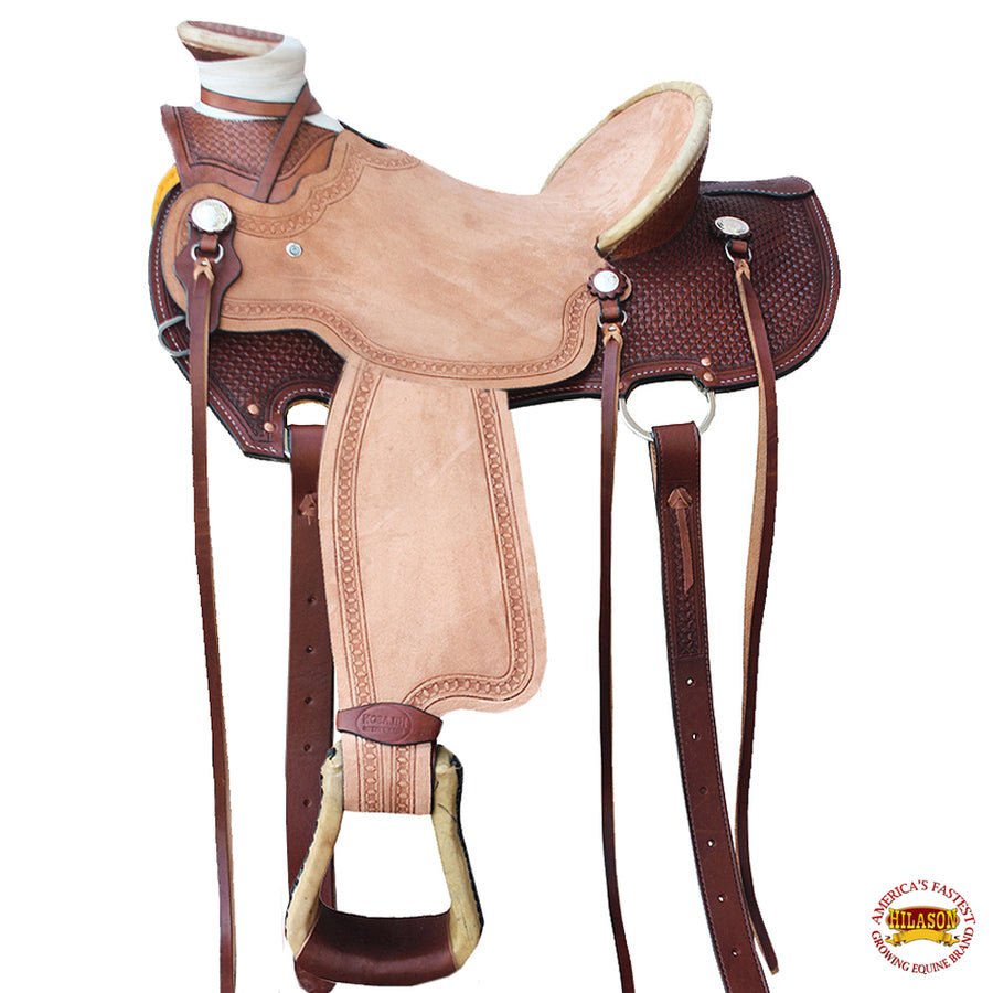 15 In Hilason W. H. Wade Ranch Roping Cowboy Trail American Leather by Hilason – Cowboy and equestrian accessories