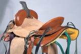 16 In Western Horse Saddle Ranch Roper TrailÂ PleasureÂ Leather