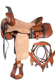 16 In Western Horse Saddle Ranch Roper TrailÂ PleasureÂ Leather