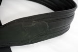 Leather Guitar Bass Strap 3.25" Dual Padded Black By Great American