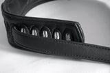 Leather Guitar Bass Strap 3.25" Dual Padded Black By Great American