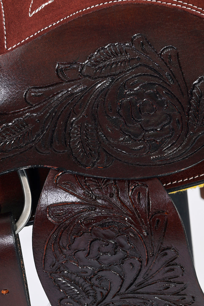 Kids Youth Children Miniature Pony Saddle Leather Pleasure Western Comfytack