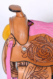 8 In Kids Youth Children Miniature Pony Saddle Leather Pleasure Western Comfytack